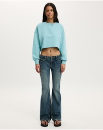 Cotton On - Cropped Fleece Sweatshirt
