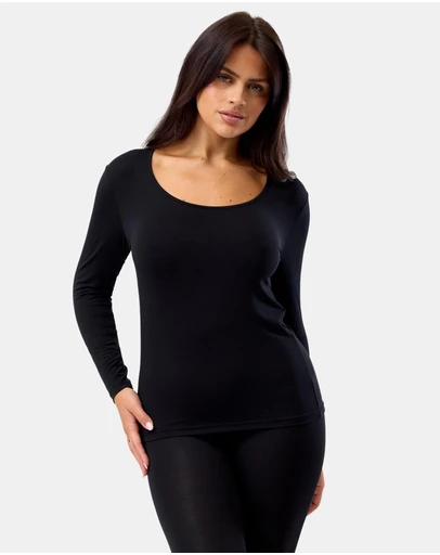 Hush Hush - Modal Thermal Long Sleeve Top