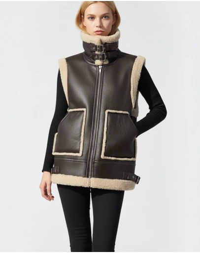 Mossée - Chole Faux Shearling Vest