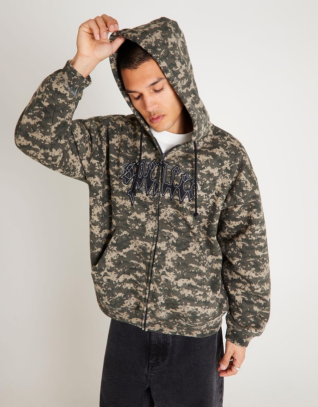 Spencer Project - Nichols Camo Zip Hoodie