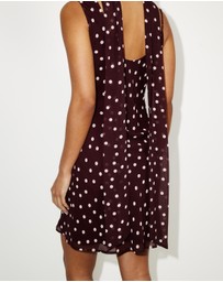 Dazie - Romeo Chiffon Neck Scarf Mini Dress