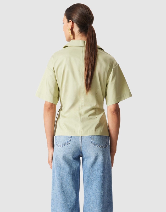 & Other Stories - Short-Sleeve Wrap Shirt