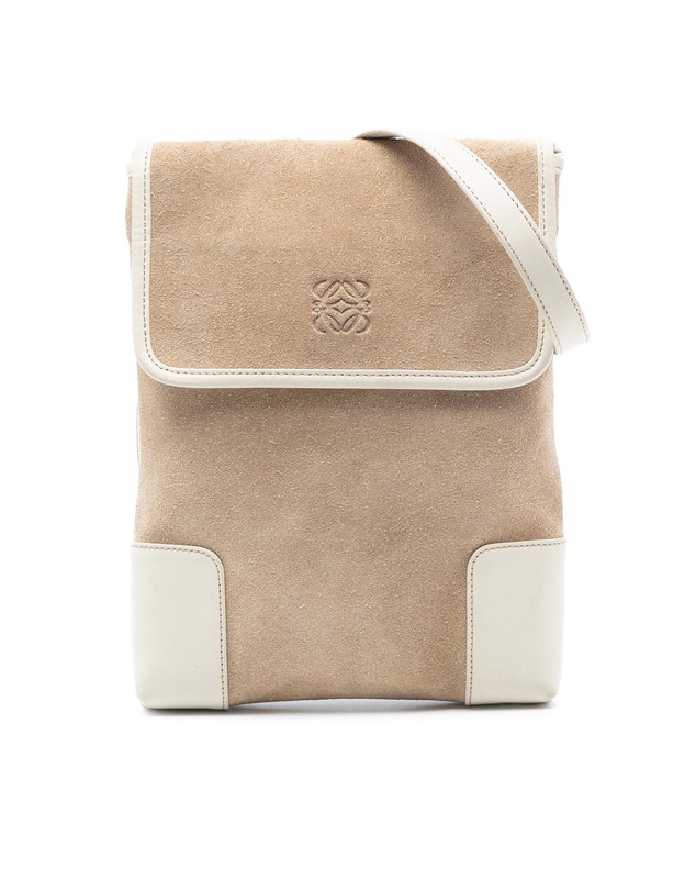 Pre-Loved by Azura Reborn - Pre-Loved Suede Anagram Crossbody