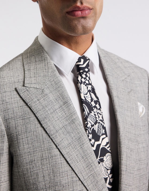 Calibre - Crossweave Suit Jacket Silver