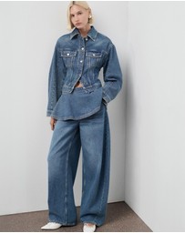 M.N.G - Mid-Rise Balloon Jeans