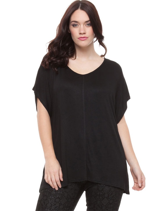 BASIC 17 Sundays - Dolman Sleeved Deep V-Neck