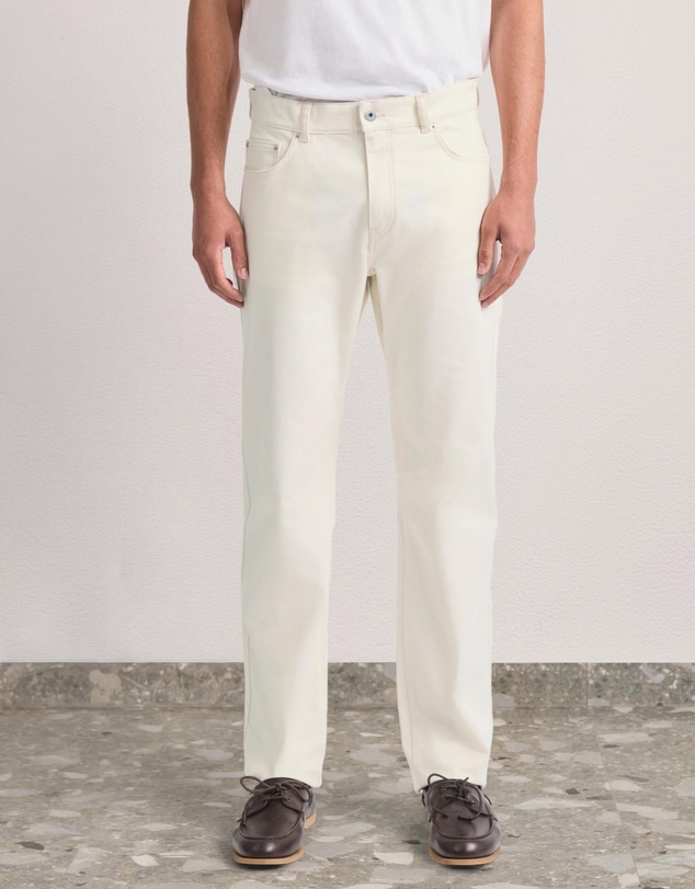 Frescobol Carioca - Mendes Cotton Blend 5 Pocket Trousers