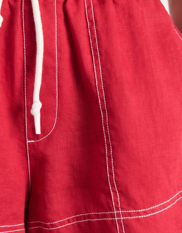 Jag - Gigi Linen Pull On Short - ICONIC EXCLUSIVE