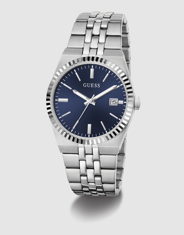 GUESS - GUESS Mens Silver-Tone Analogue Watch