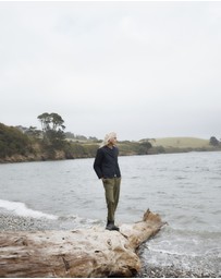 Seasalt - Seasalt Cornwall Navy Swift Barn Organic Cotton Quilted Jacket