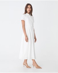 Forcast - Sophie Pleat Waist Linen Dress