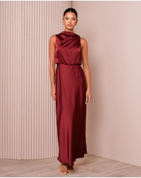Azzurielle - Darsha Blouson Maxi Dress