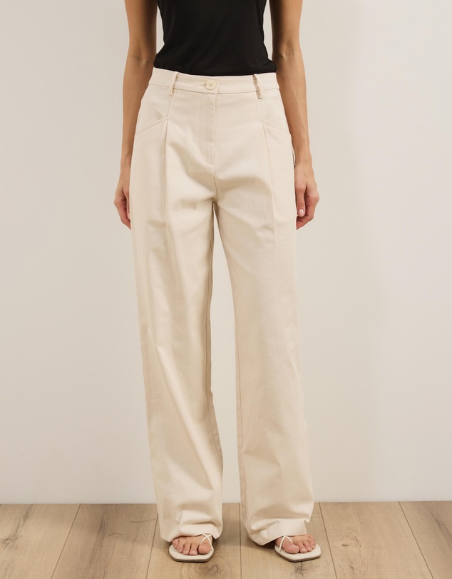 Atmos&Here - Rue Straight Leg Pants With Pocket Detail