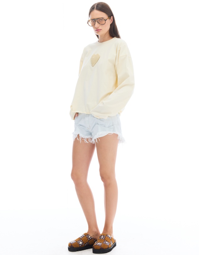 THE TALES - We Love Velvet Heart Long Sleeve Tee