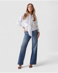 GUESS - Long Sleeve Mimi Wrap Top
