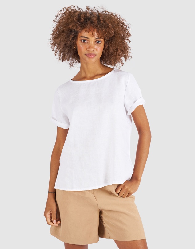 CAMIXA - Teena Linen T-shirt Top