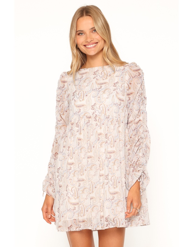 Petal & Pup - Micaela Long Sleeve Mini Dress - Paisley