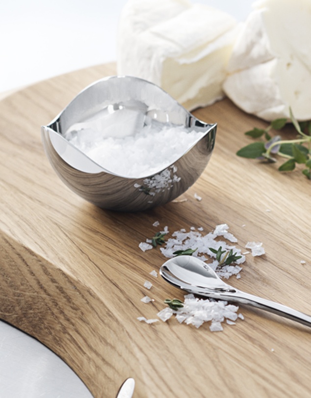 Georg Jensen - Bloom Salt Cellar with Spoon