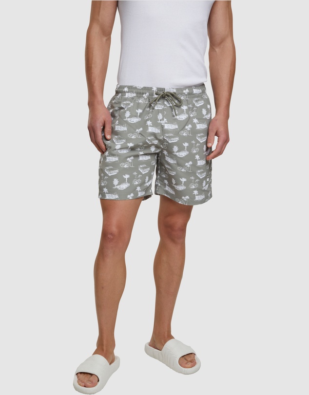 Urban Classics - Pattern Swim Shorts