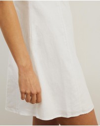 Atmos&Here - Bella Linen Blend Mini Dress