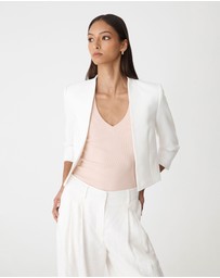Forcast - Nikki Collarless Crop Jacket