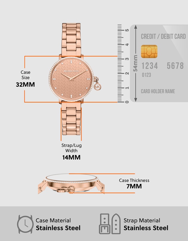 Michael Kors - Pyper Rose Gold Analogue Watch