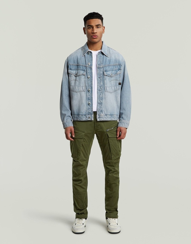 G-Star - Rovic Zip 3D Regular Tapered dk bronze green