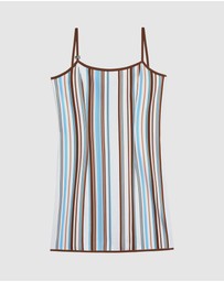 Laagam - Mirel Striped Short Dress