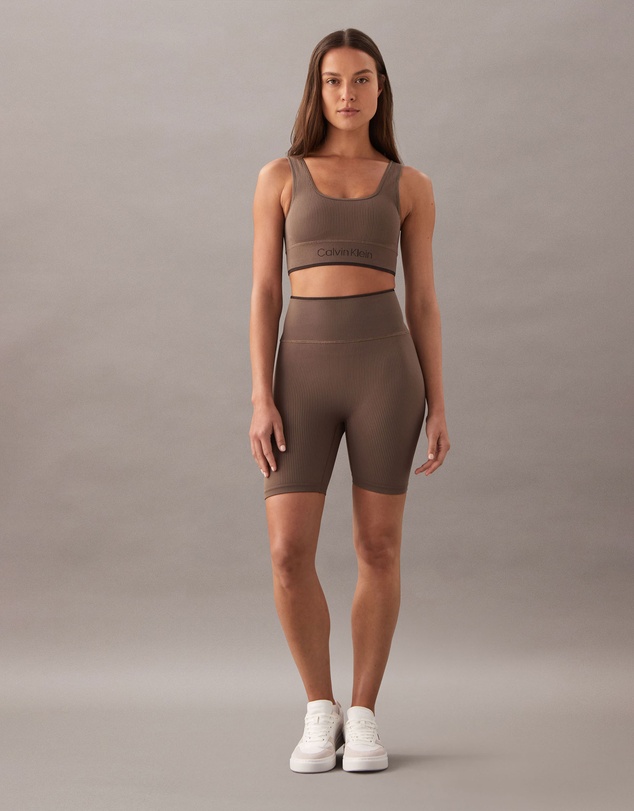 Calvin Klein Sport - Modern Ribbed Sport Biker Shorts