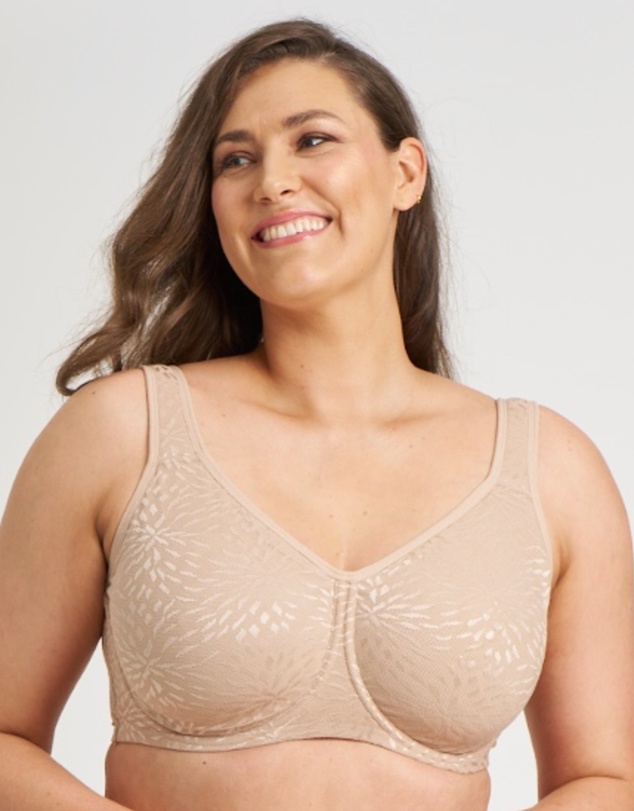 Ava & Audrey  - Ava & Audrey Millie Jacquard Mesh T-Shirt Underwire Bra