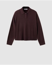 M.N.G - Knitted Polo-Neck Sweater