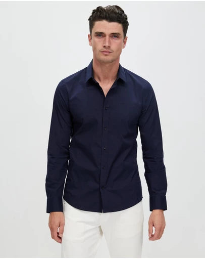 Calvin Klein - Stretch Poplin Slim Shirt