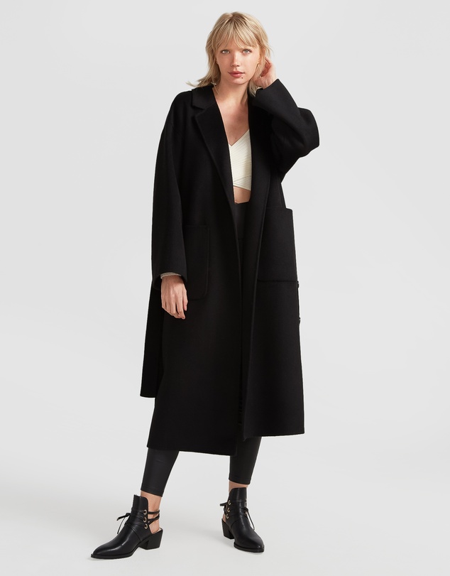 Belle & Bloom - Wide Awake Split Hem Overcoat