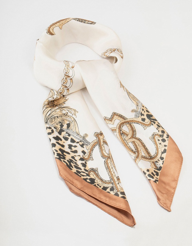 Lovisa - Leopard & Chain Fabric Scarf