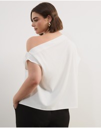 Atmos&Here Curvy - Willow Off Shoulder Top