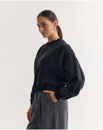 Oxford - Lola Rib Collar Cupro Top