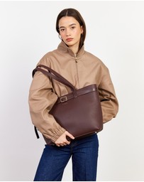 SABEN - Tabby Shoulder Bag Espresso + Bronze