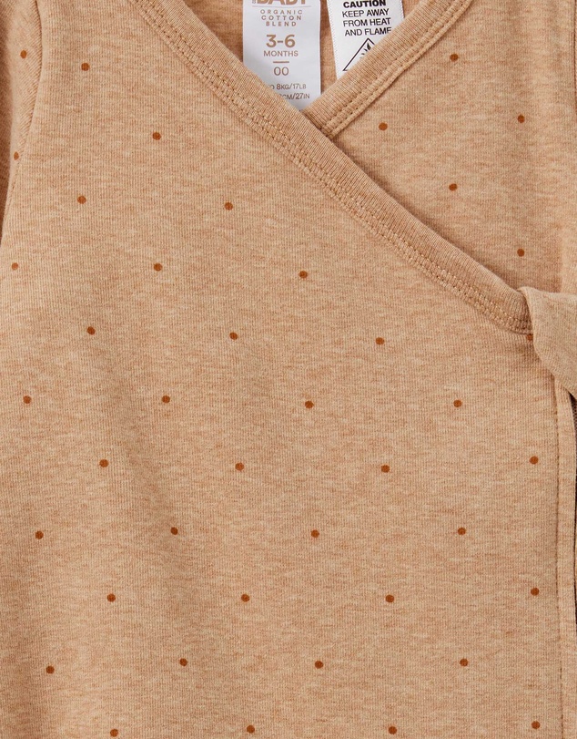 Cotton On Kids - Organic Cross Over Zip Romper