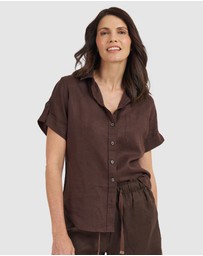 CAMIXA - FEBE Short Sleeve Linen shirt