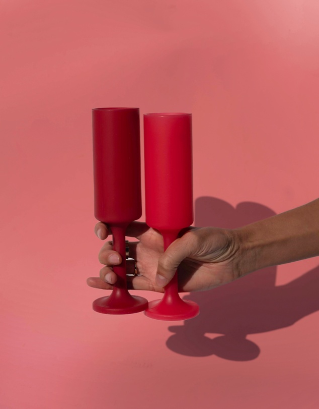 porter green - seff | silicone unbreakable champagne flutes