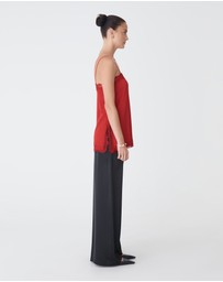 Forcast - Cleo Lace Trim Satin Camisole