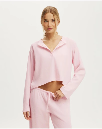 Cotton On Body - Super Soft Waffle Henley Top