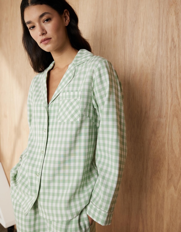 Atmos&Here - Ava Gingham Long PJ Set
