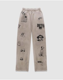 Duke + Dexter - NY Sketch Oat Marl Track Pant