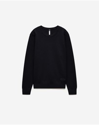 Calibre - Merino Wool Crew Neck Sweater Black
