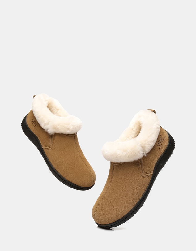 EVERAU - Australian Shepherd Ugg Daley Slipper Cow Suede Upper House Shoes