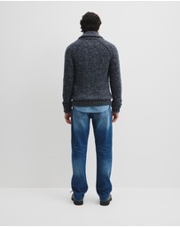 Country Road - Workwear Merino Wool Blend Shawl Cardigan