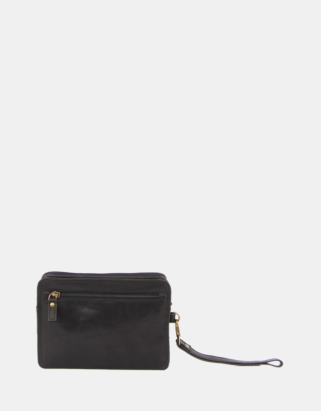 Pierre Cardin - Pierre Cardin Rustic Leather Organiser Bag