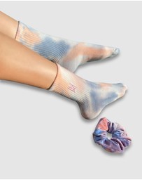 High Heel Jungle - Tie Dye Scunchie and Sock Set