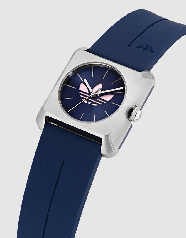 adidas Originals - Retro Pop Four 32mm Blue Silicone Strap Watch